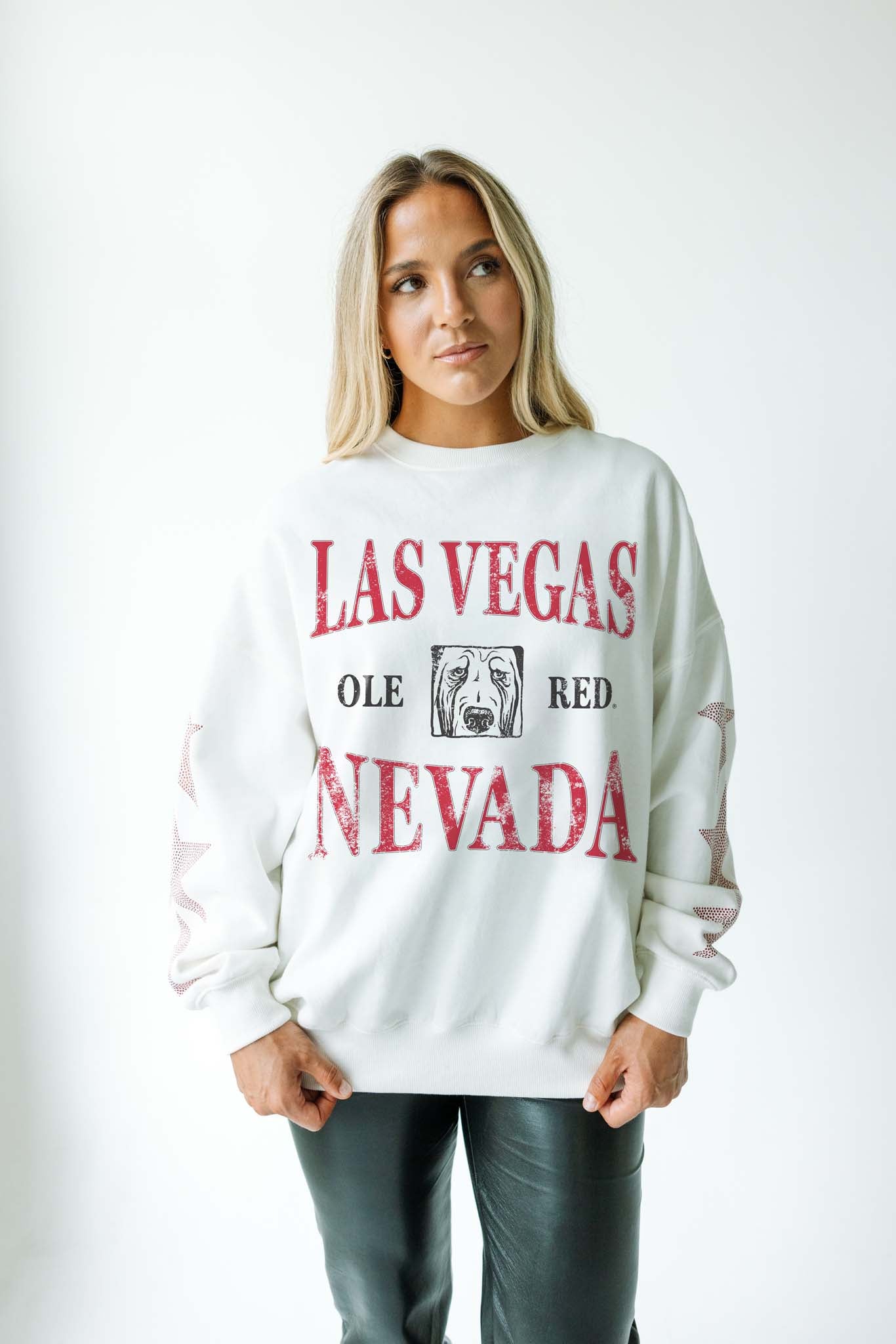 Ole Red Vegas Women's Star Studded Crew