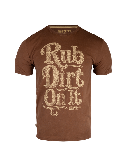 Ole Red Rub Dirt On It T-Shirt - BROWN / XS - CREWS