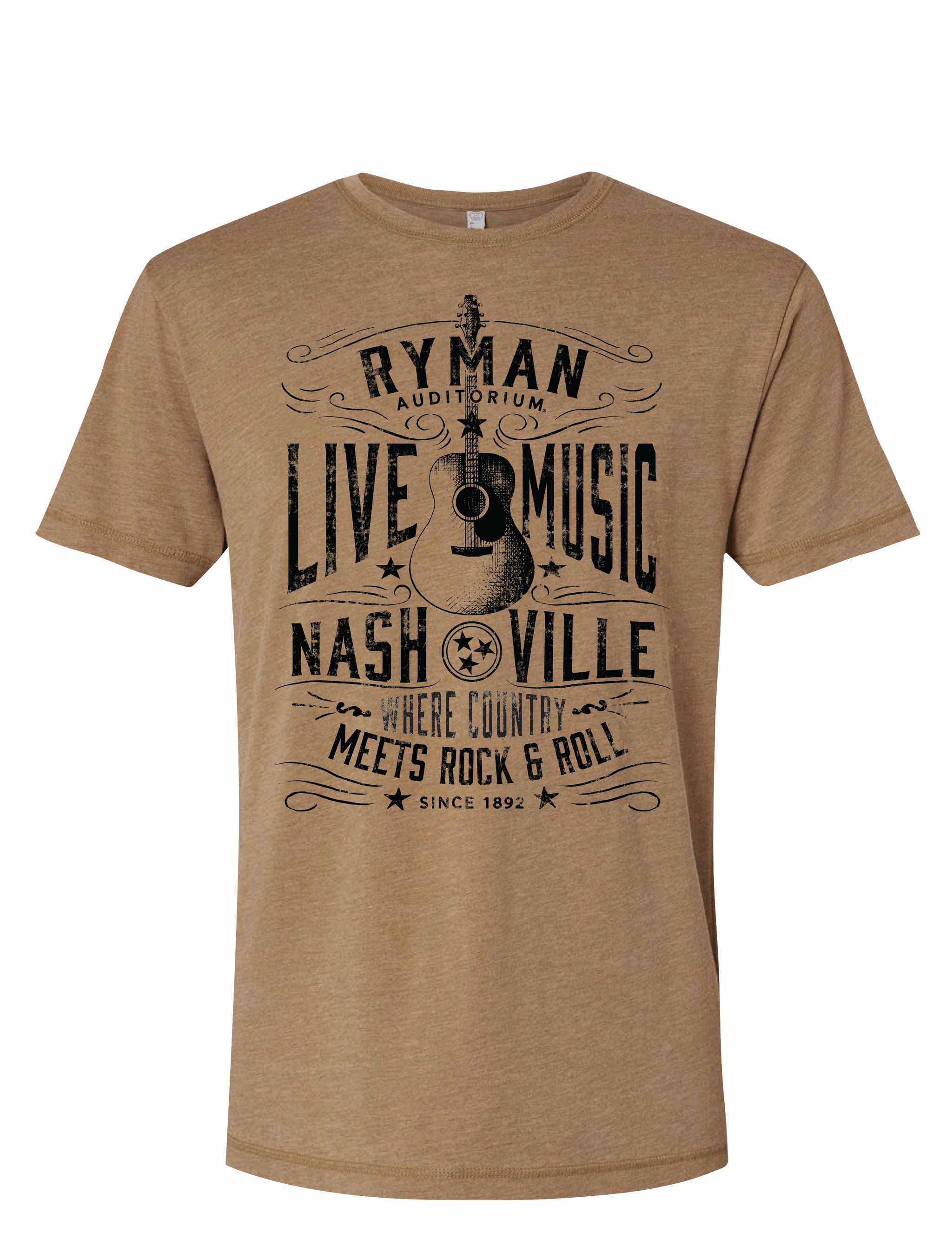 Ryman Country Meets Rock Guitar T-Shirt