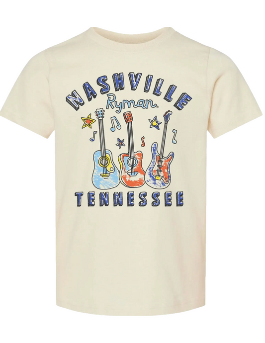 Ryman Toddler Guitar Drawing T-Shirt - KIDS TEES