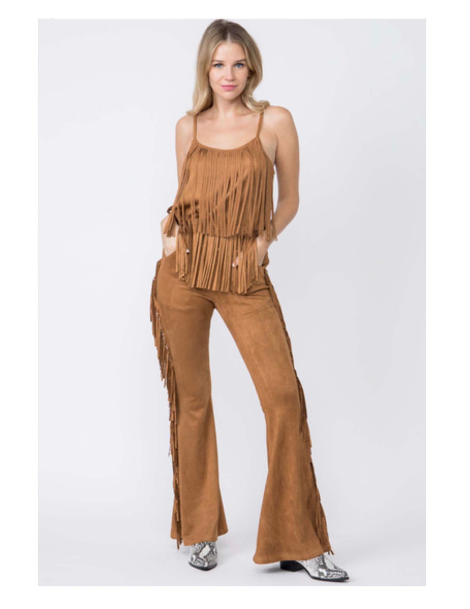 Fringe Flare Pants