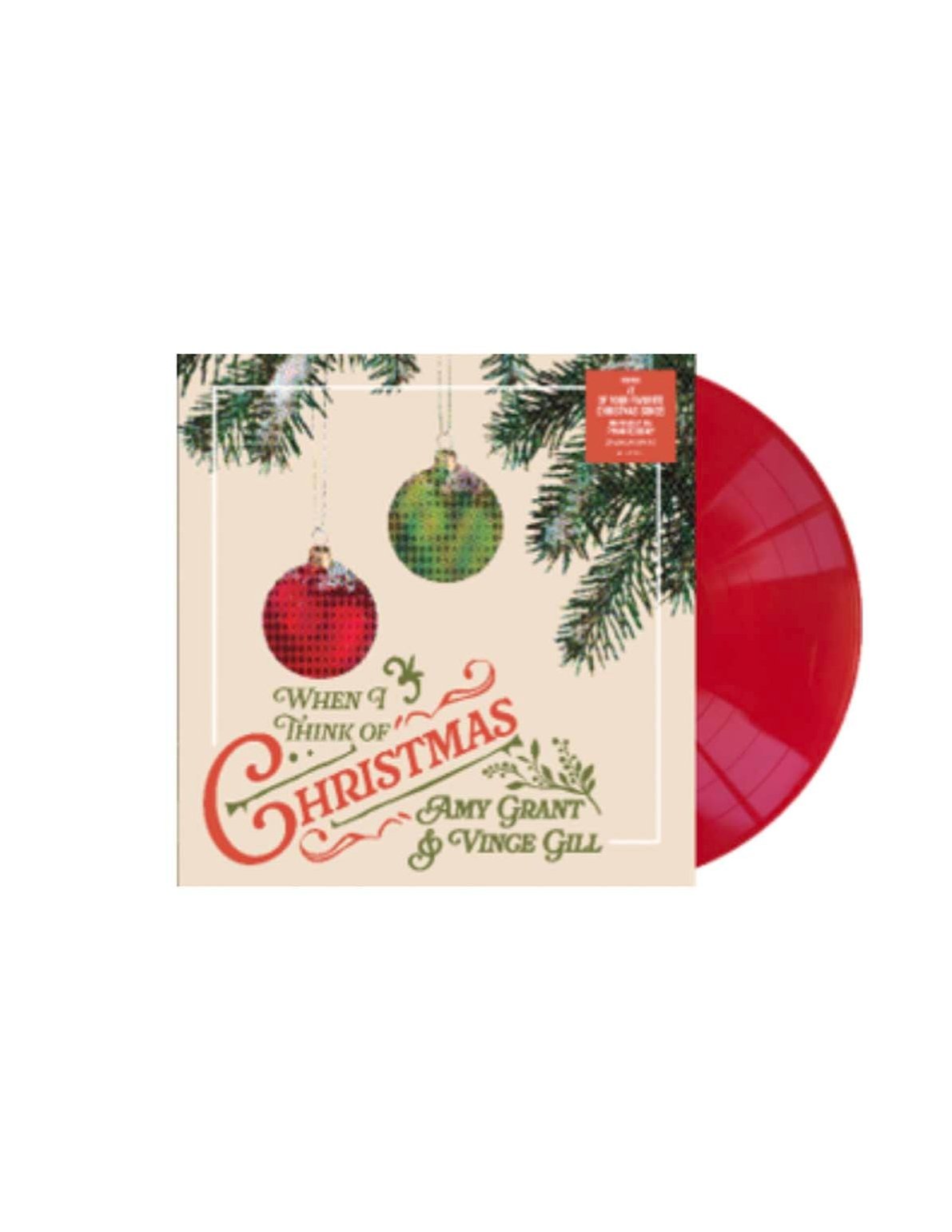 Amy Grant & Vince Gill When I Think of Christmas Limited Edition (Red LP)