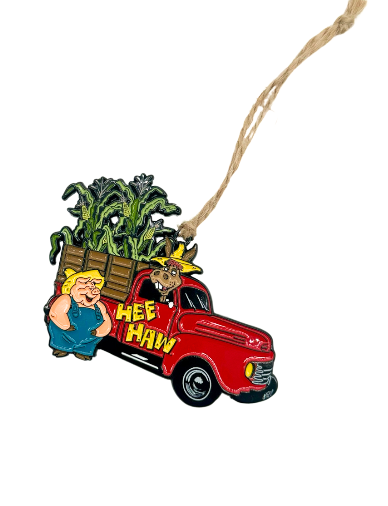 Hee Haw Red Truck Ornament