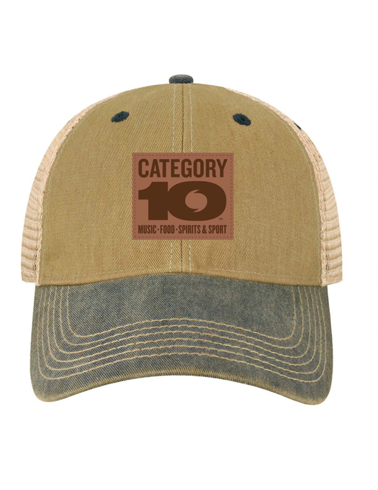 Category 10 Spirits + Sports Washed Trucker Hat - BASEBALL