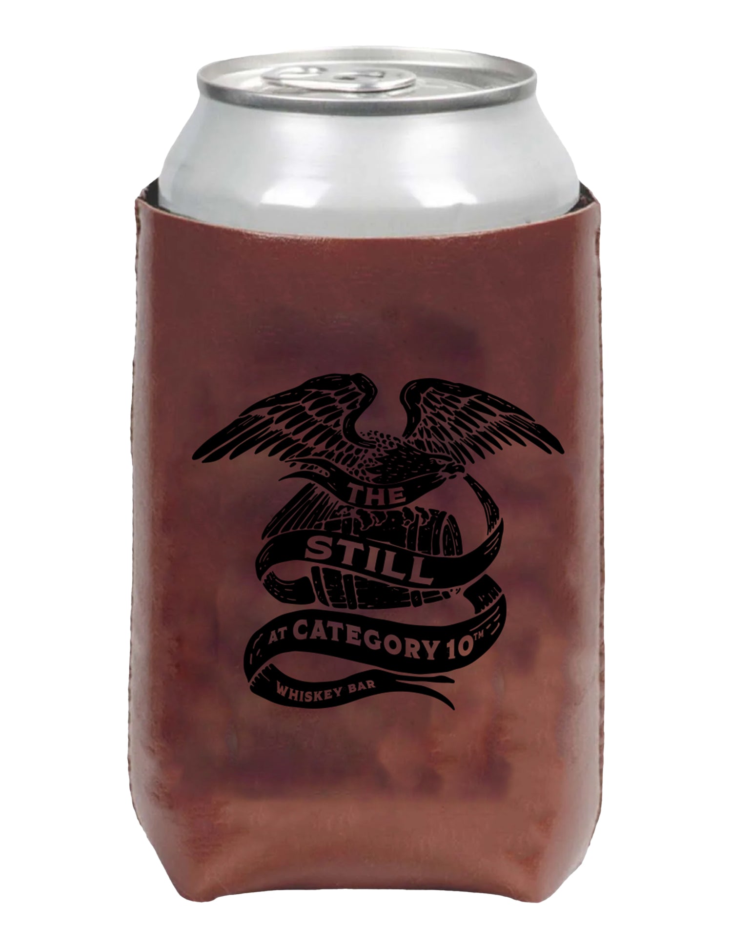 Category 10 The Still Faux Leather Can Cooler