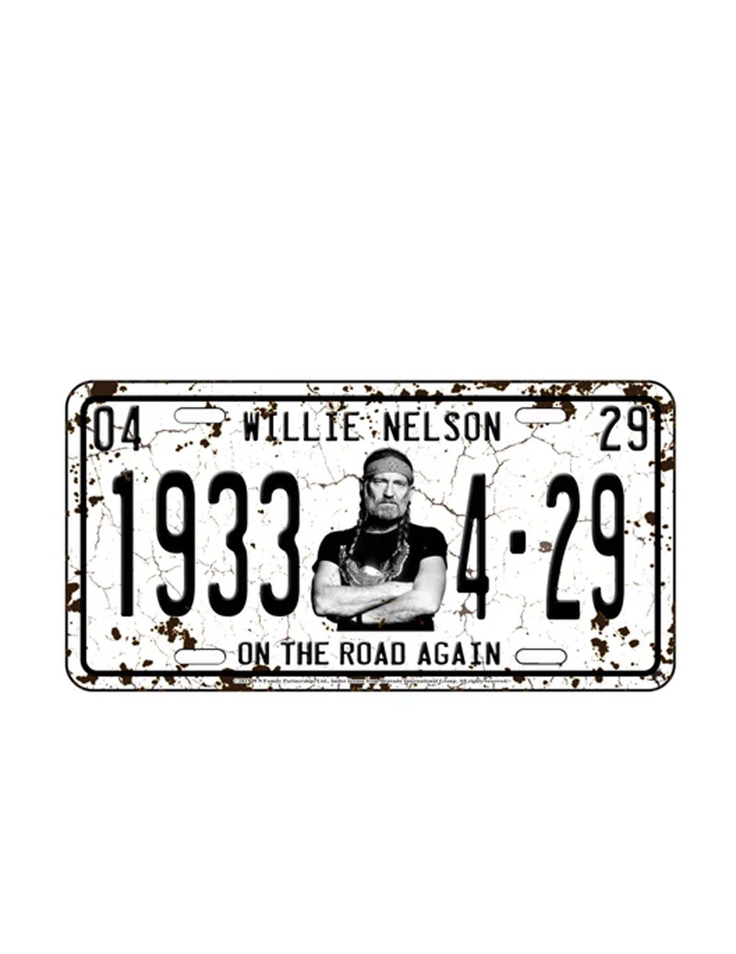 Willie Nelson License Plate