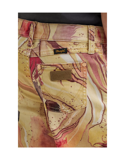 Wrangler x Lainey Wilson Girls Marble Horse Wide Leg Jeans - KIDS PANTS