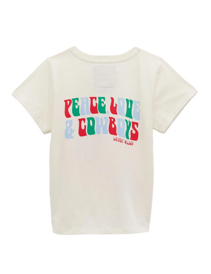 Wrangler x Lainey Wilson Girls Peace Love & Cowboys Tee - KIDS TEES
