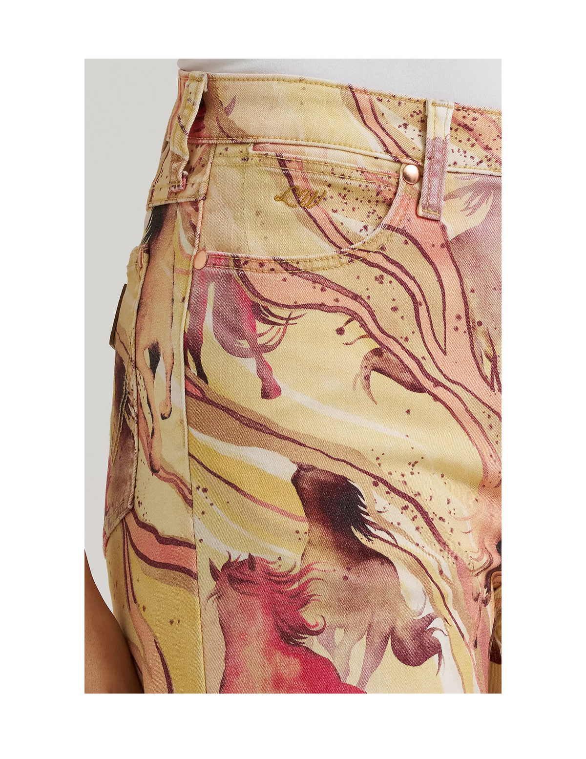 Wrangler x Lainey Wilson Marble Horse Wide Leg Jeans - PANTS