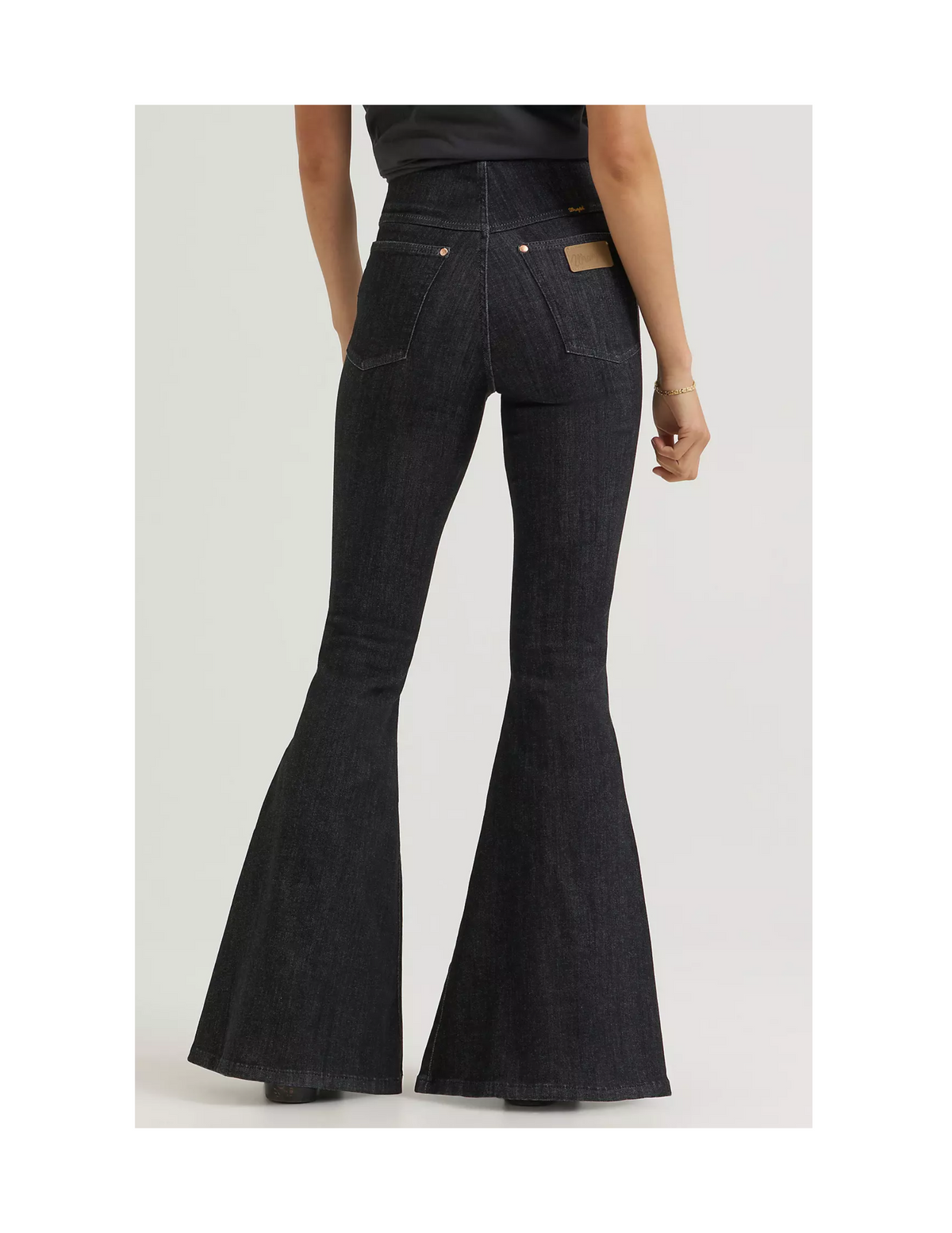 Wrangler x Lainey Wilson Pull On Bell Bottom Washed Black - PANTS