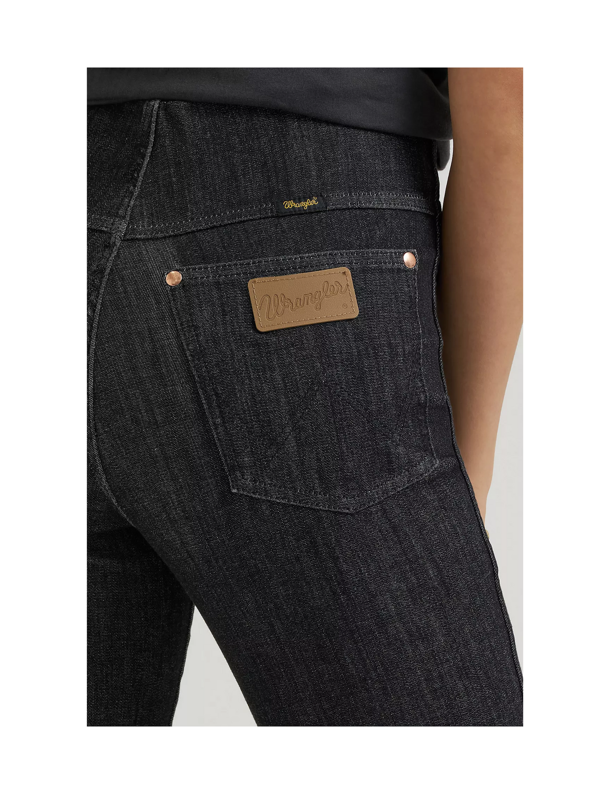 Wrangler x Lainey Wilson Pull On Bell Bottom Washed Black - PANTS