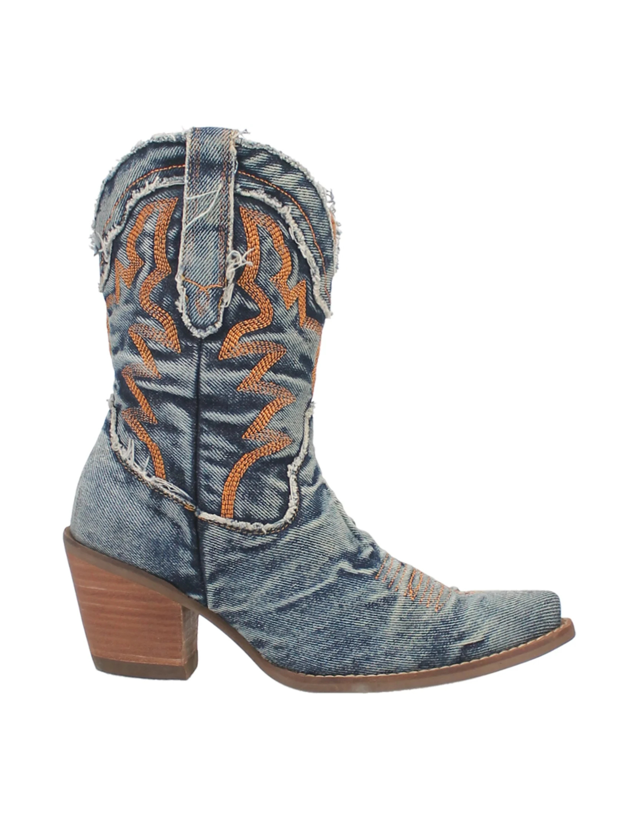 Yall Need Dolly Denim Dingo Calf boots