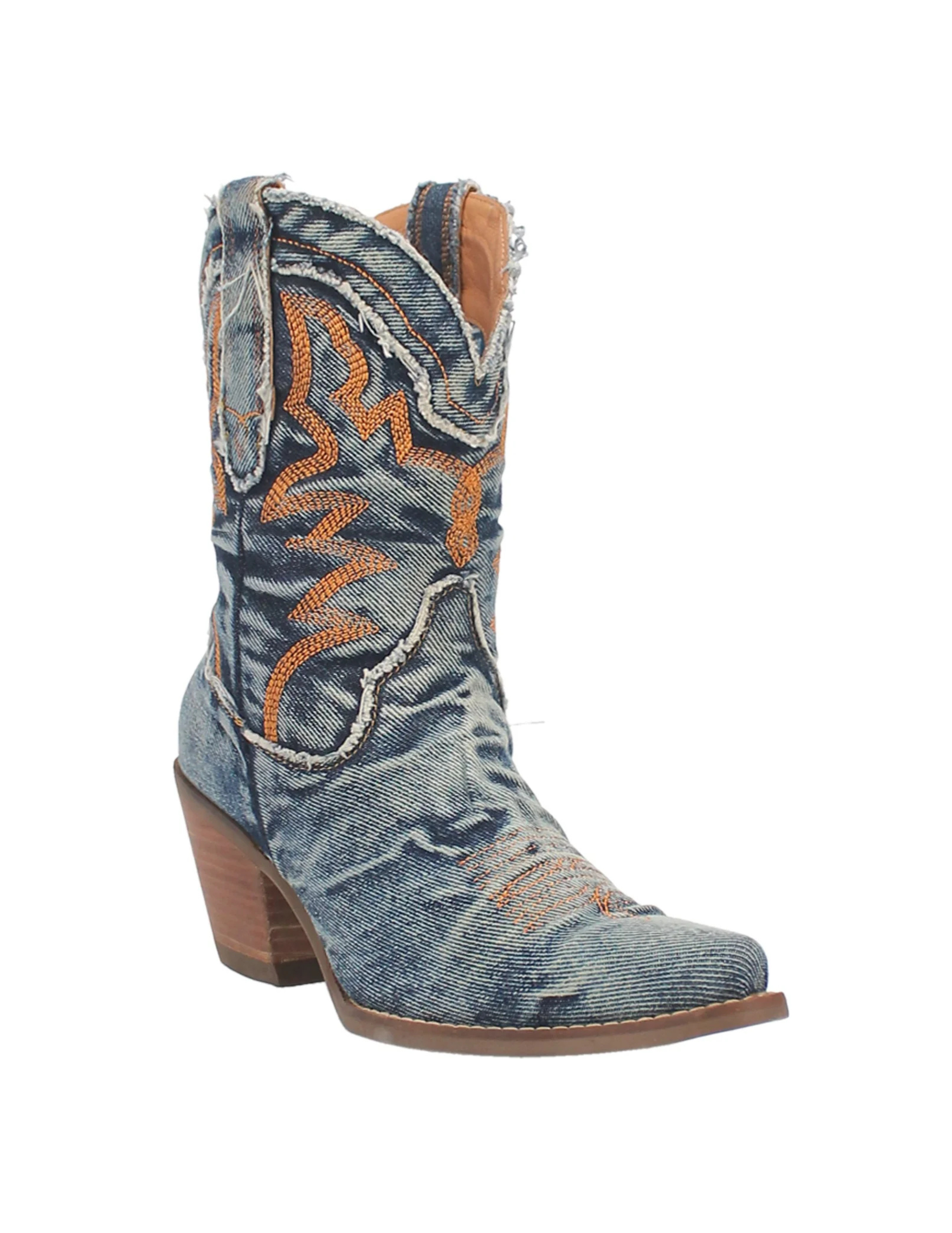 Yall Need Dolly Denim Dingo Calf boots