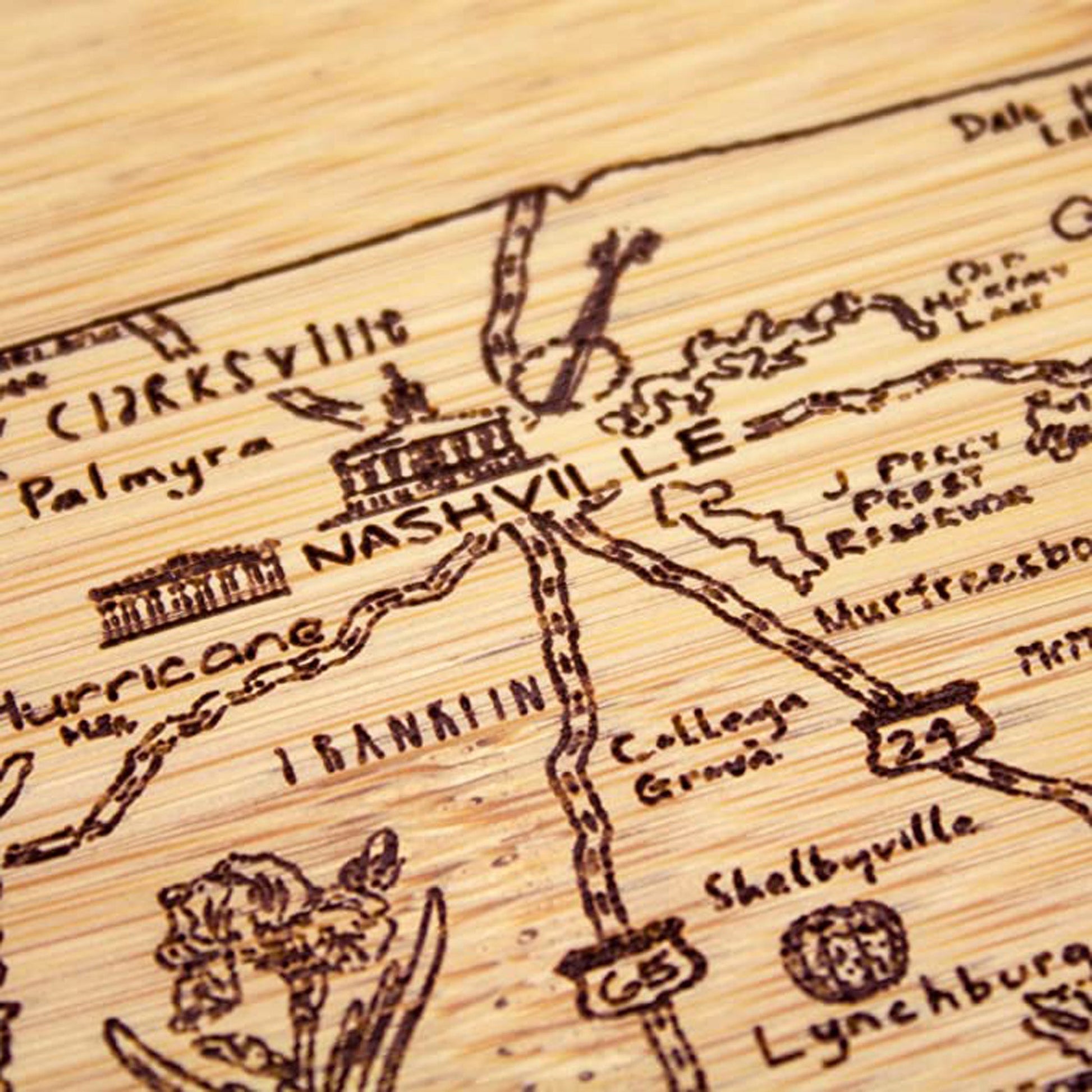 A Slice of Life Tennessee Serving and Cutting Board - KITCHEN