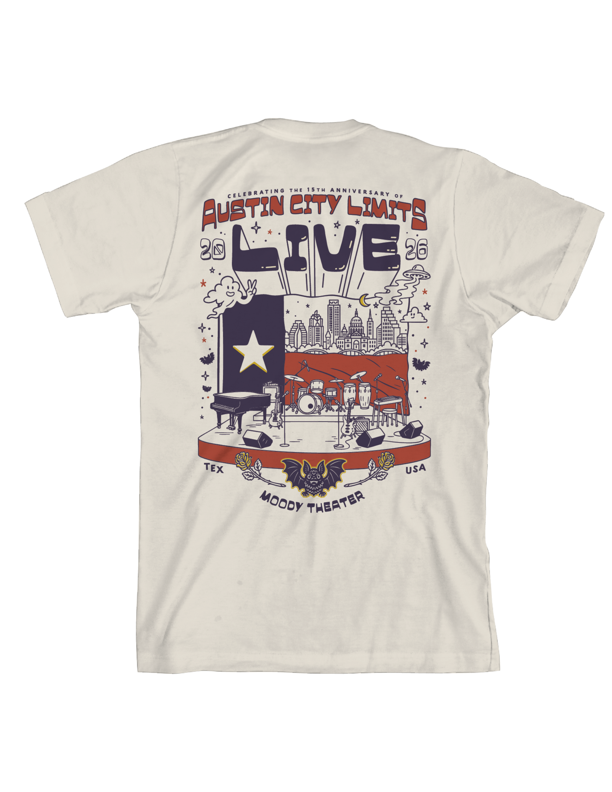 ACL Live 15th Anniversary Stage T-Shirt - CREWS