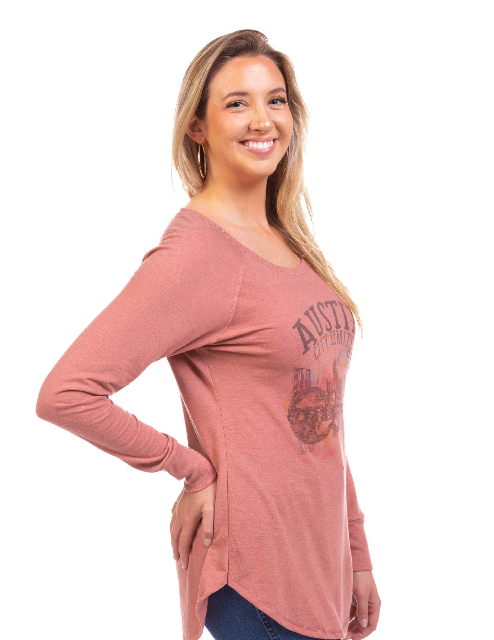 ACL Live Austin Skyline Watercolor Long Sleeve T-Shirt - L/S