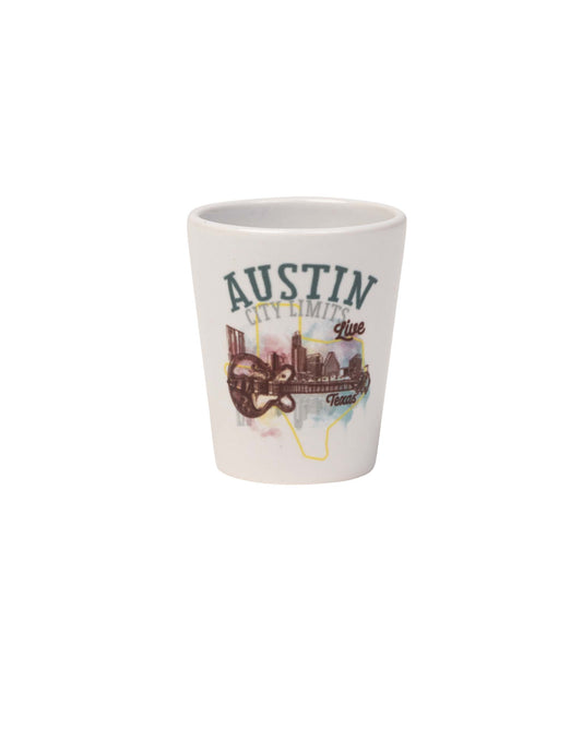 ACL Live Austin Skyline Watercolor Shot Glass - DRINKWARE