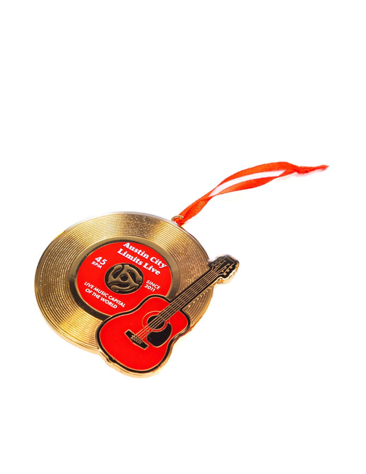 ACL Live Gold Record Ornament - ORNAMENTS