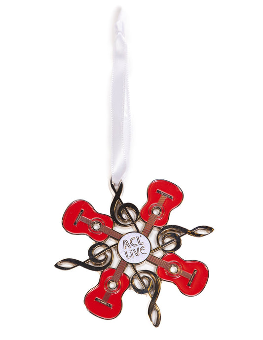 ACL Live Guitar Snowflake Ornament - ORNAMENTS