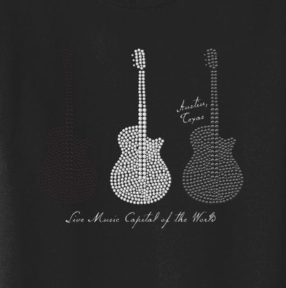 ACL Live Rhinestone Guitar Trio T-Shirt - S/S