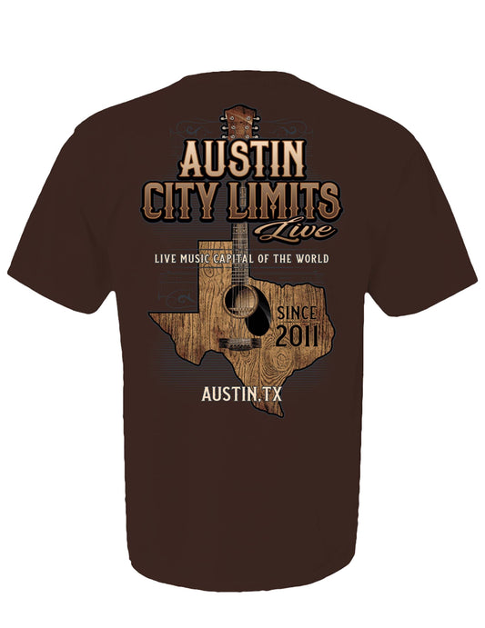 ACL Live Texas State Guitar T-Shirt - S/S