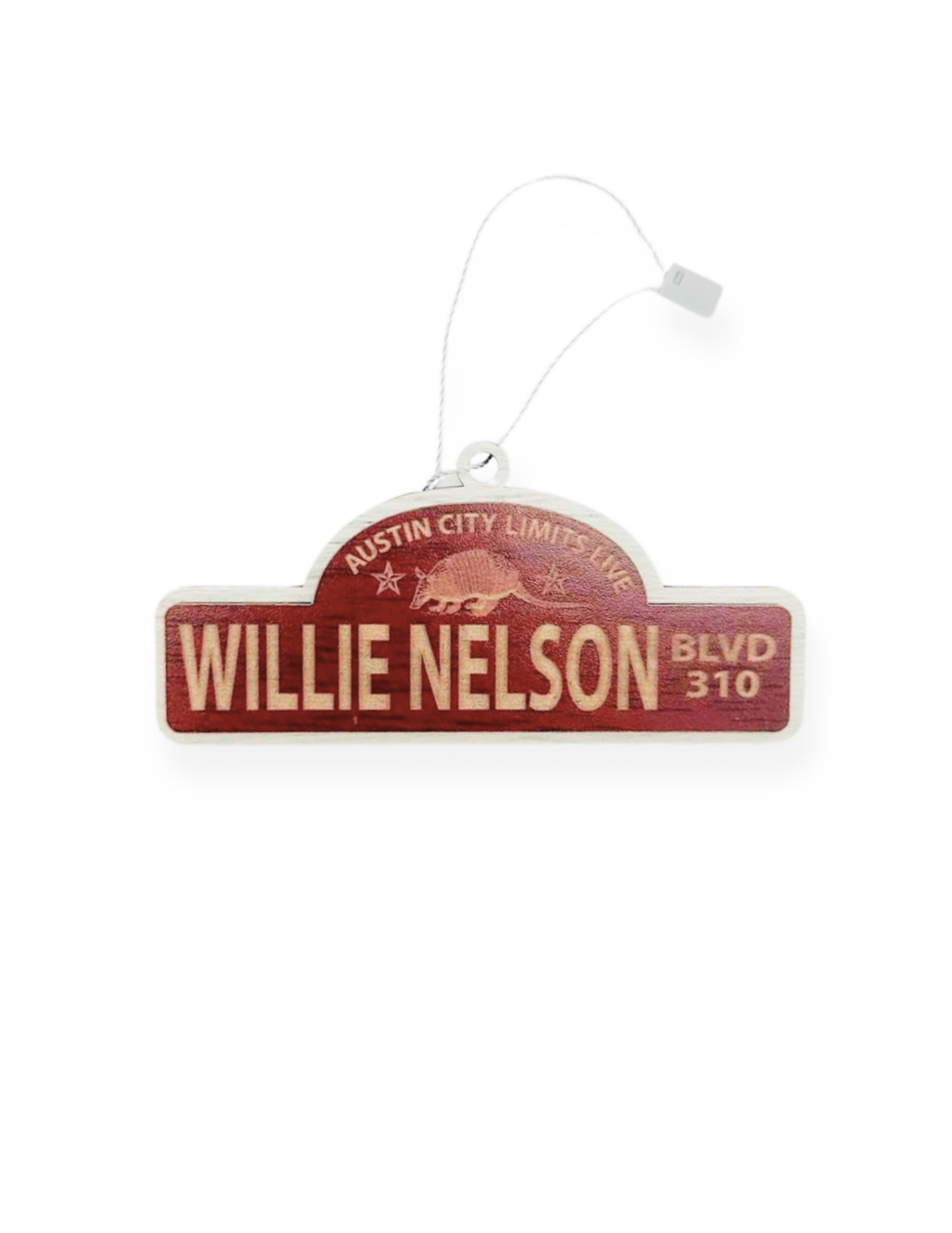 ACL Live Willie Nelson Blvd Wooden Ornament - ORNAMENTS