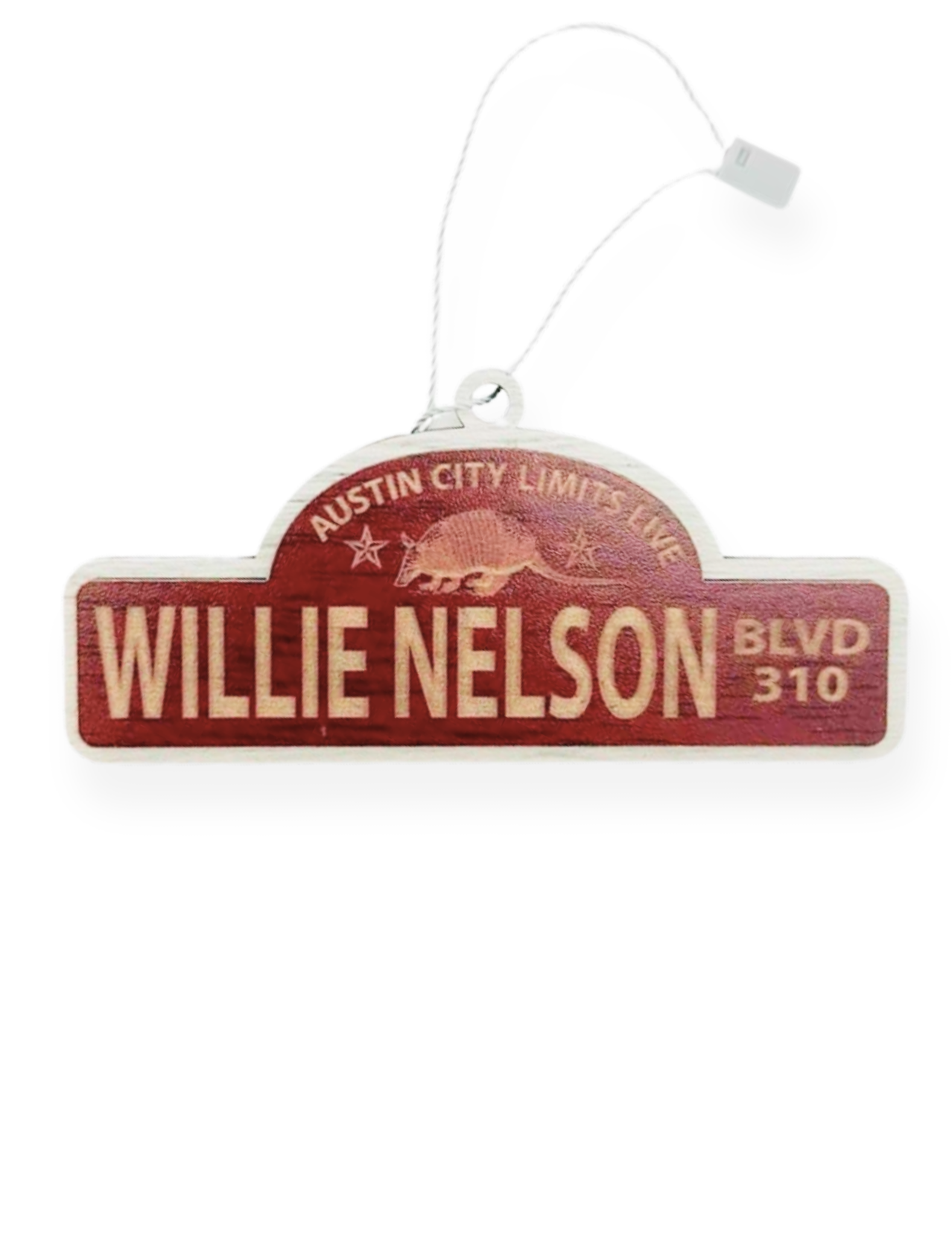 ACL Live Willie Nelson Blvd Wooden Ornament - ORNAMENTS