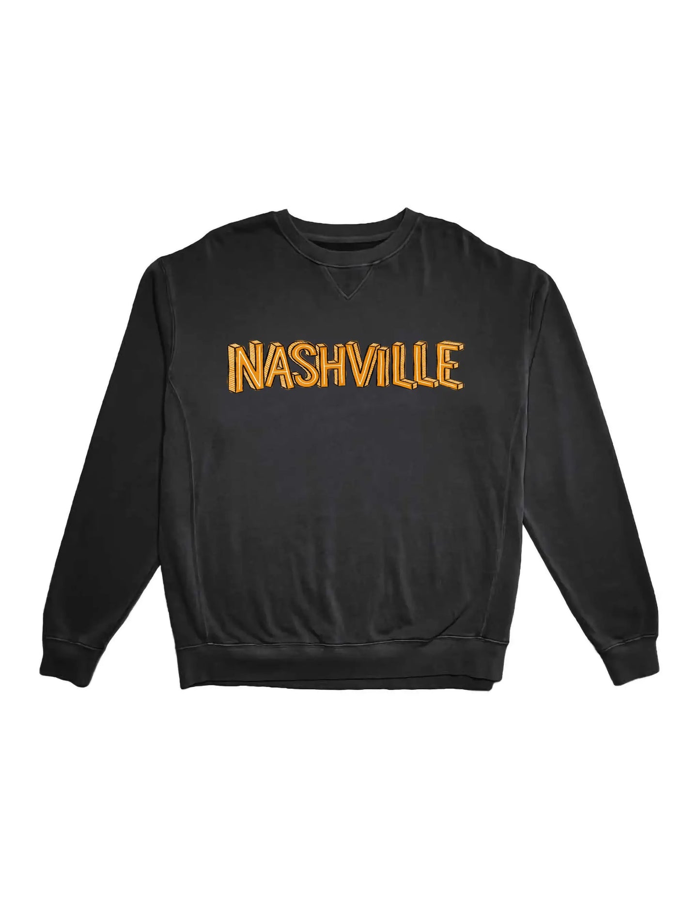 Ascend Music Flows Here Poster Crew Sweatshirt - CREW SWEATSHIRTS