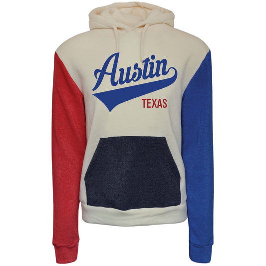 Austin Texas Color Block Hoodie - HOODIES