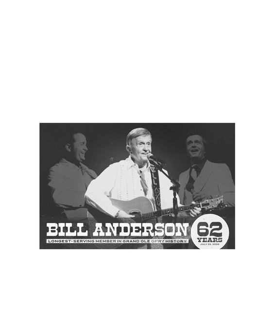 Bill Anderson 62nd Opry Anniversary Poster - POSTERS