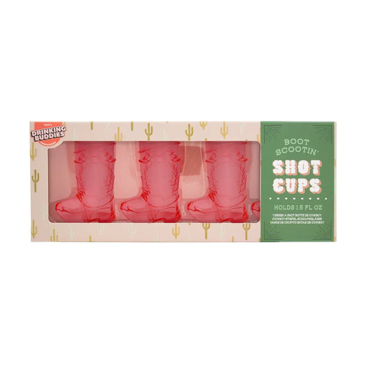 Boot Scootin Shot Cups 4 Pack - DRINKWARE
