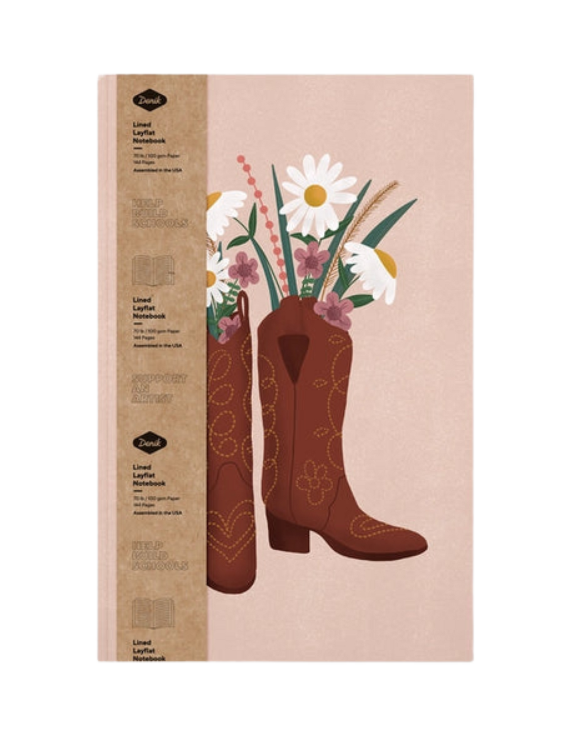 Boots and Flowers Notebook - SOUVENIRS