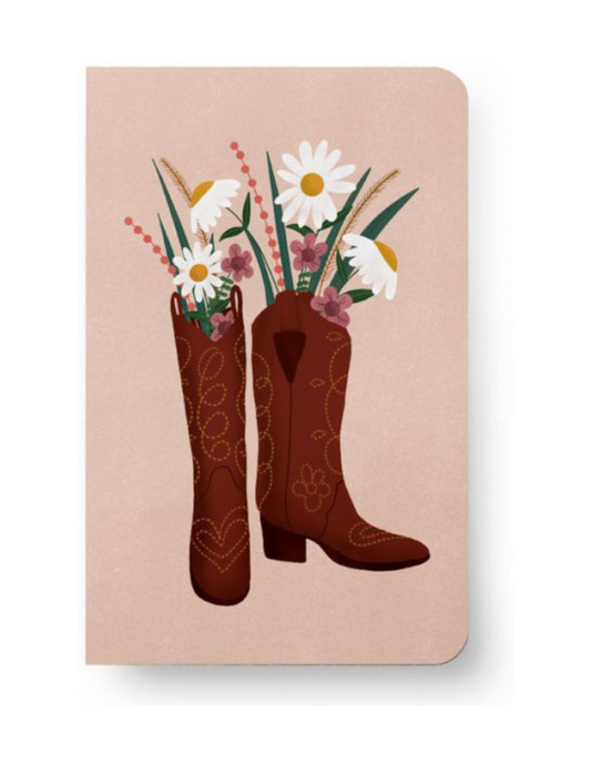 Boots and Flowers Notebook - SOUVENIRS