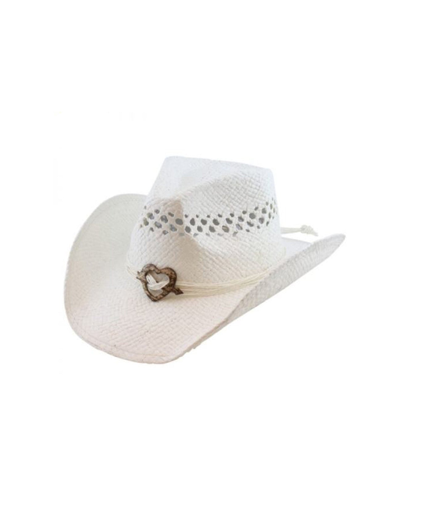 California Hat Company White Heart Cowboy Hat - HATS
