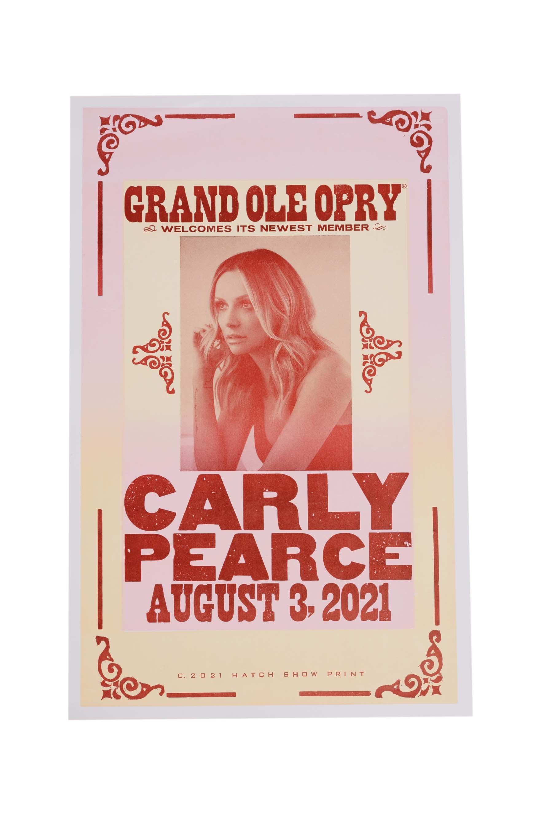 Carly Pearce Official Opry Induction Hatch Show Print - POSTERS