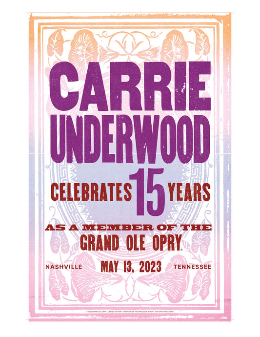 Carrie Underwood 15th Opry Anniversary Poster - POSTERS