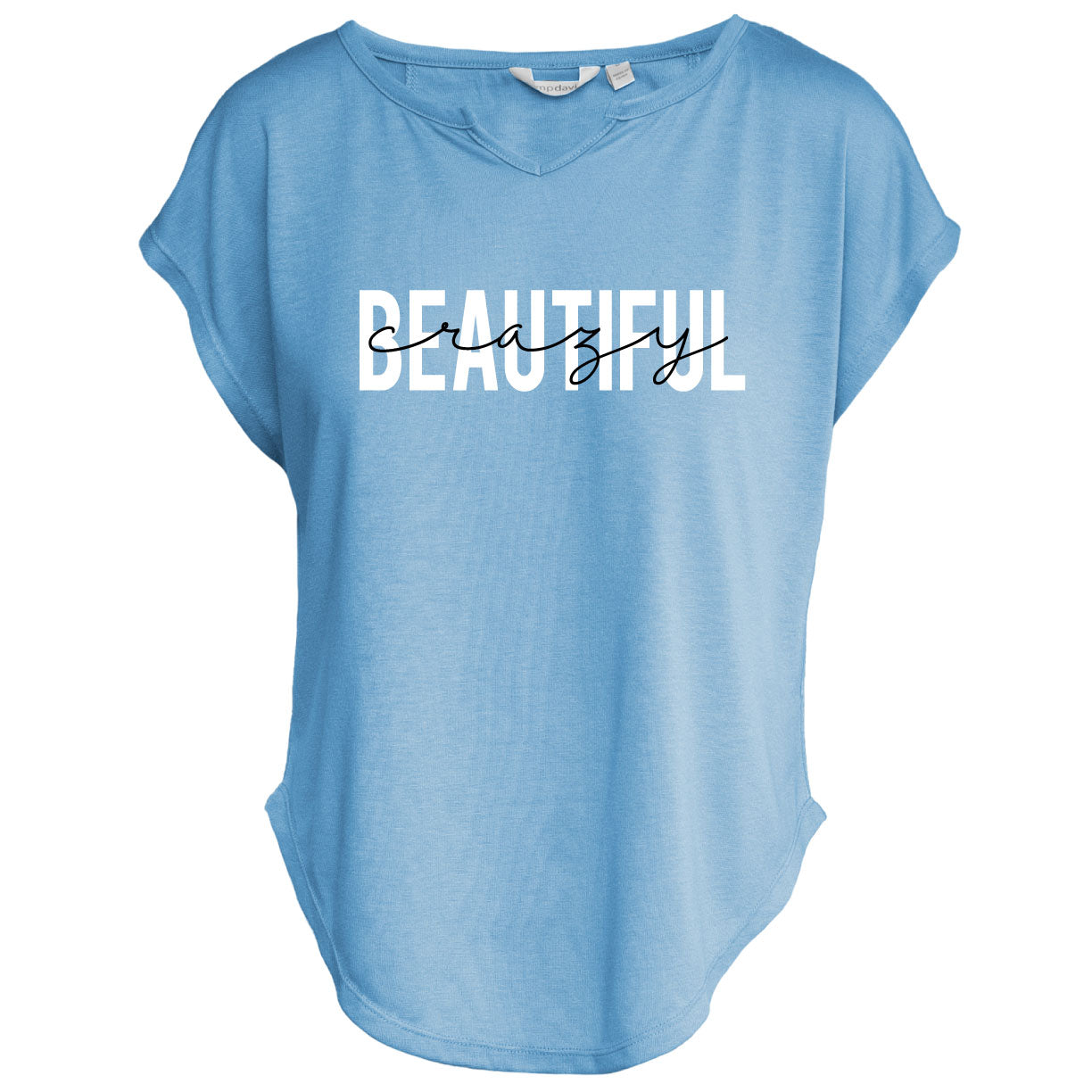 Category 10 Beautiful Crazy V-Notch Women’s Tee - S/S