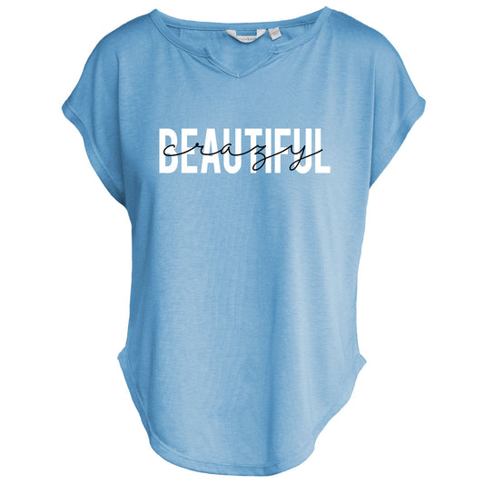 Category 10 Beautiful Crazy V-Notch Women’s Tee - S/S