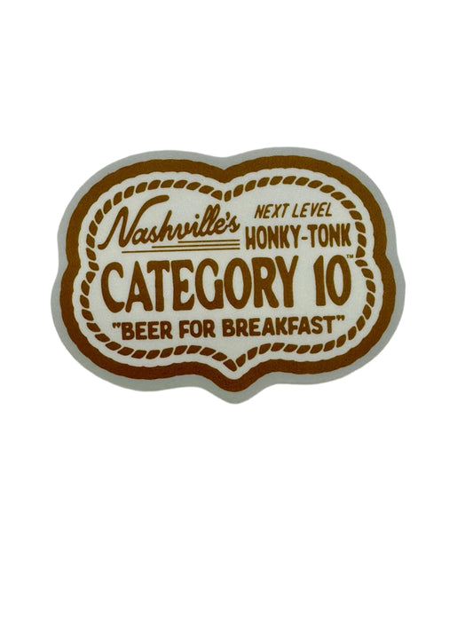 Category 10 Beer For Breakfast Decal - SOUVENIRS