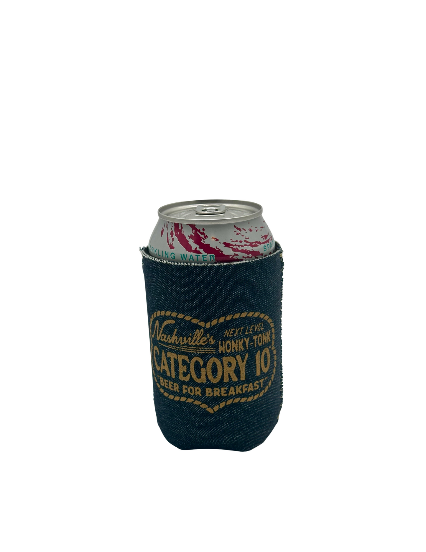 Category 10 Beer For Breakfast Denim Can Cooler - DRINKWARE