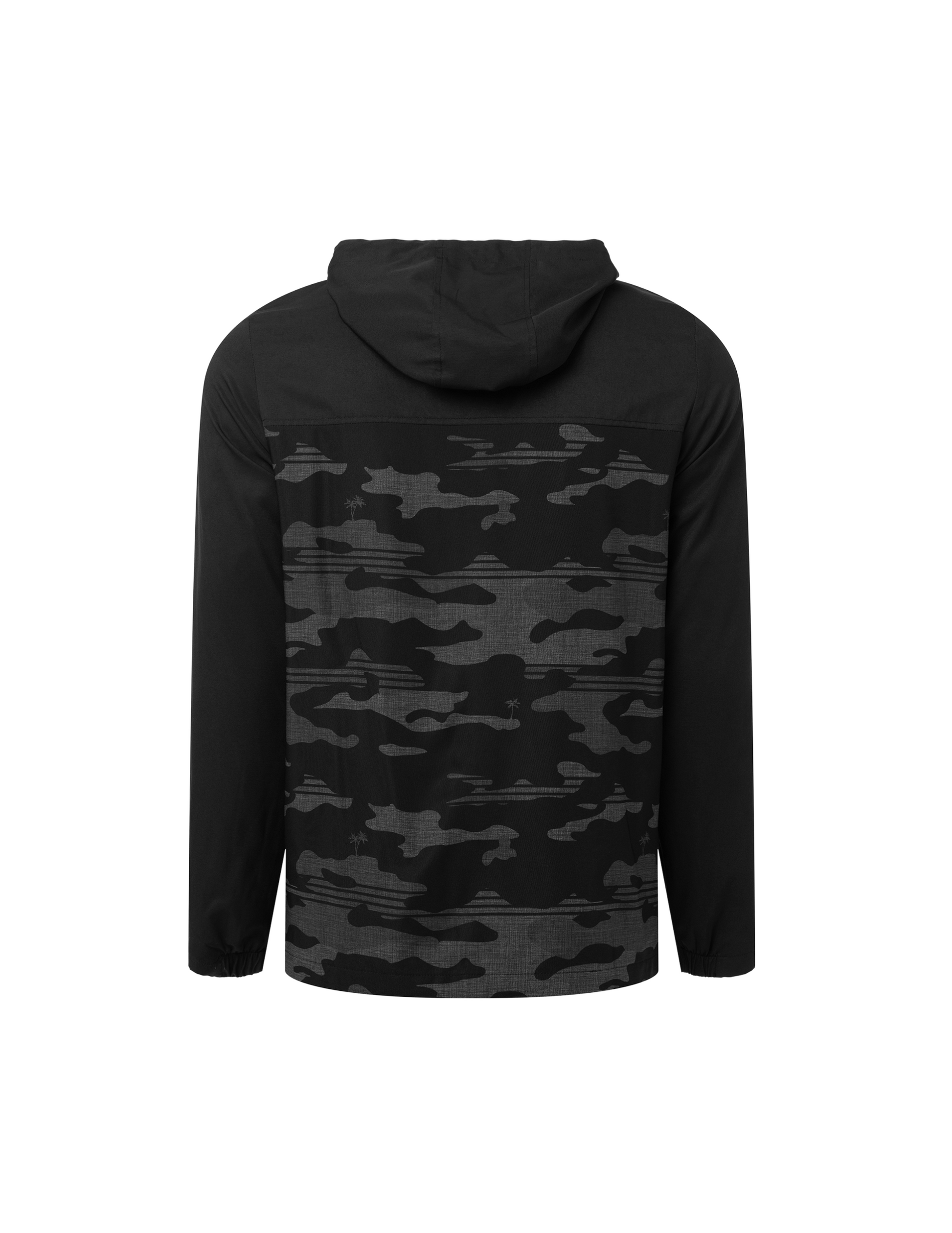 Category 10 Black Camo Zip-Up Tech Hoodie by TravisMathew - FLEECE
