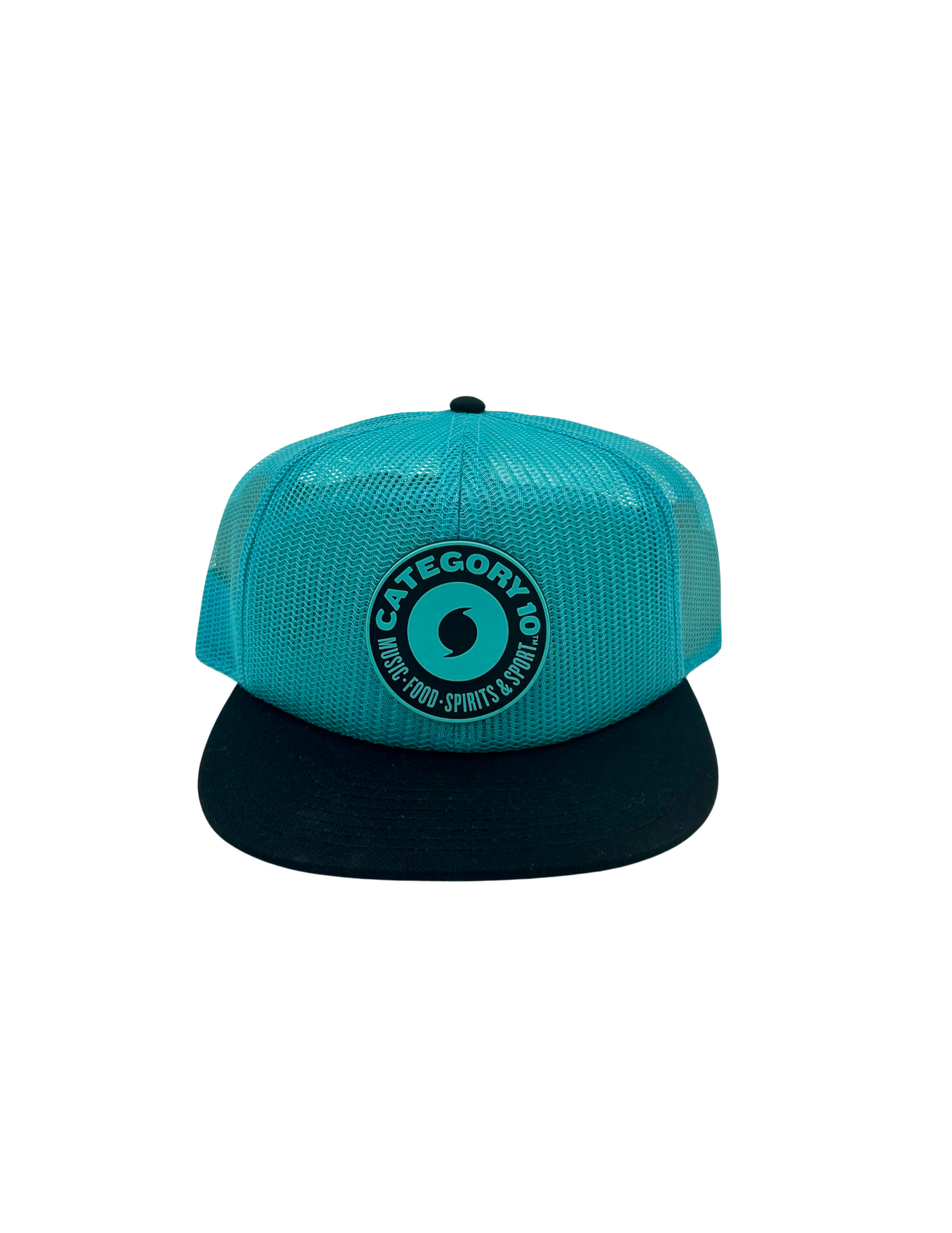 Category 10 Electric Blue Mesh Logo Hat - HATS