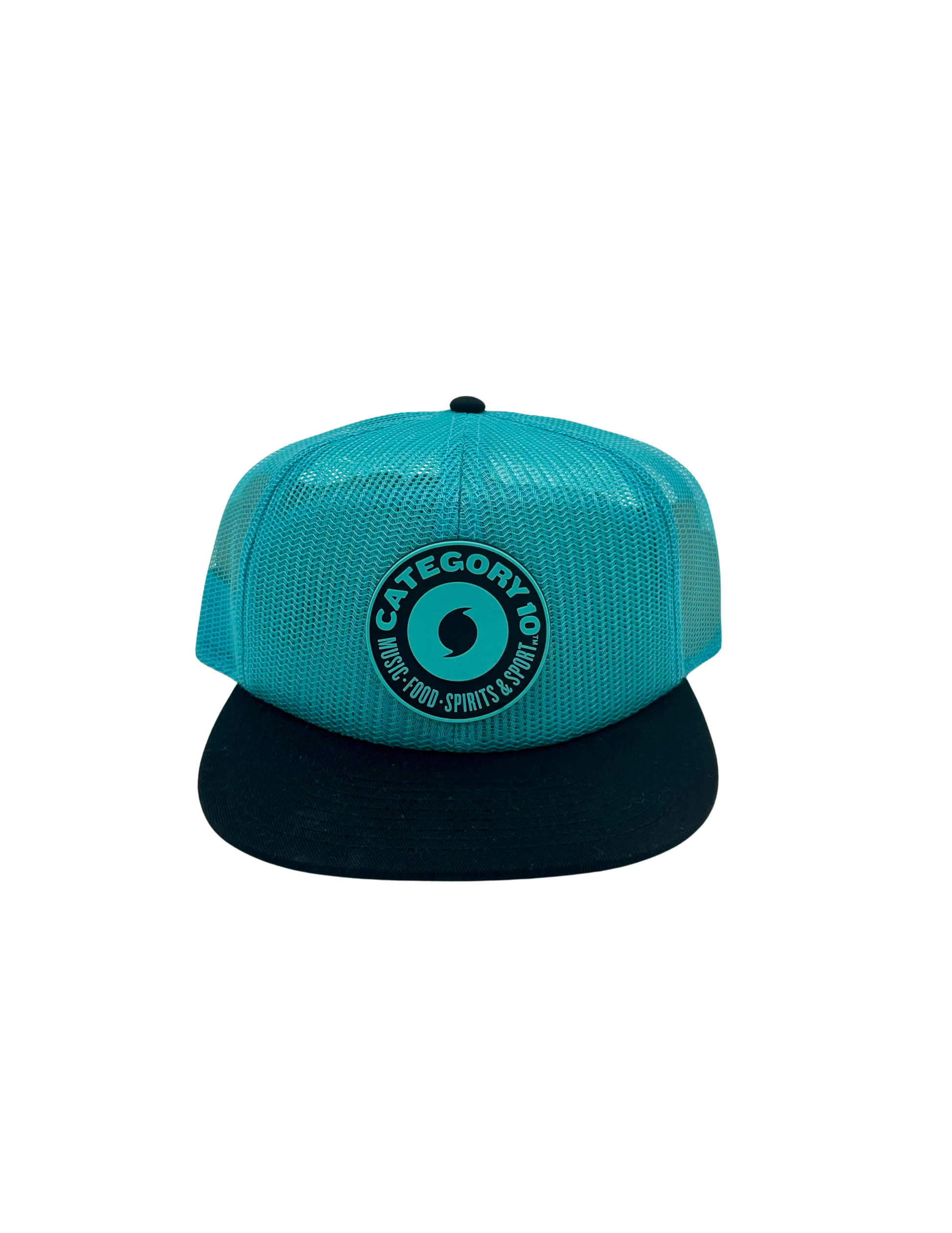Category 10 Electric Blue Mesh Logo Hat - HATS