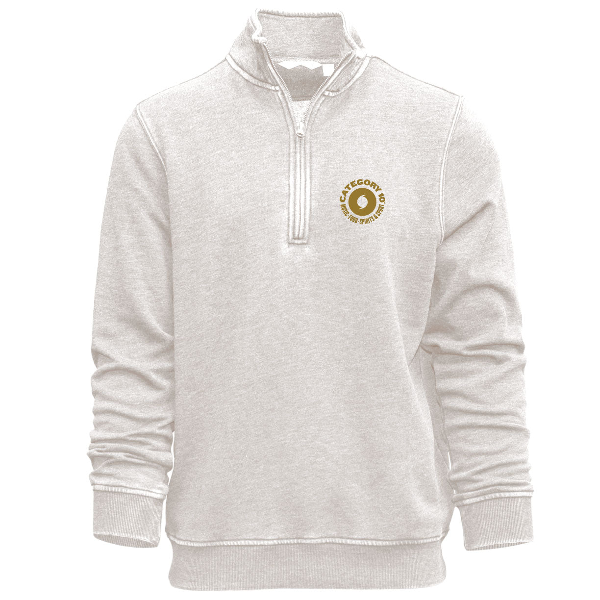 Category 10 Embroidered 1/4 Zip Pullover - FLEECE