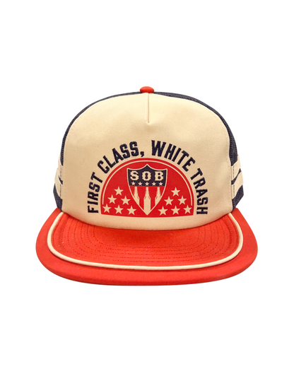 Category 10 First Class White Trash Hat - HATS