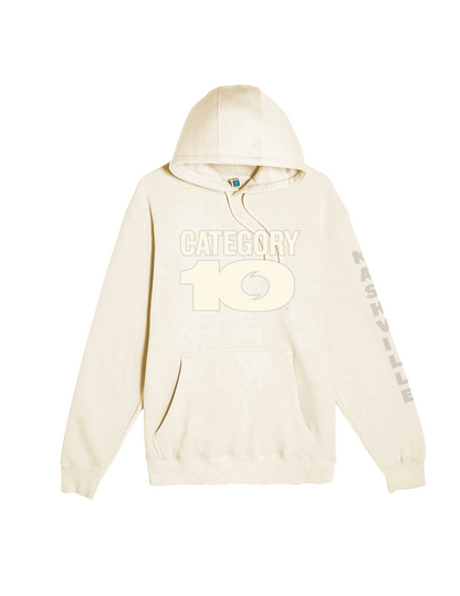 Category 10 Flocked Logo Hoodie - FLEECE