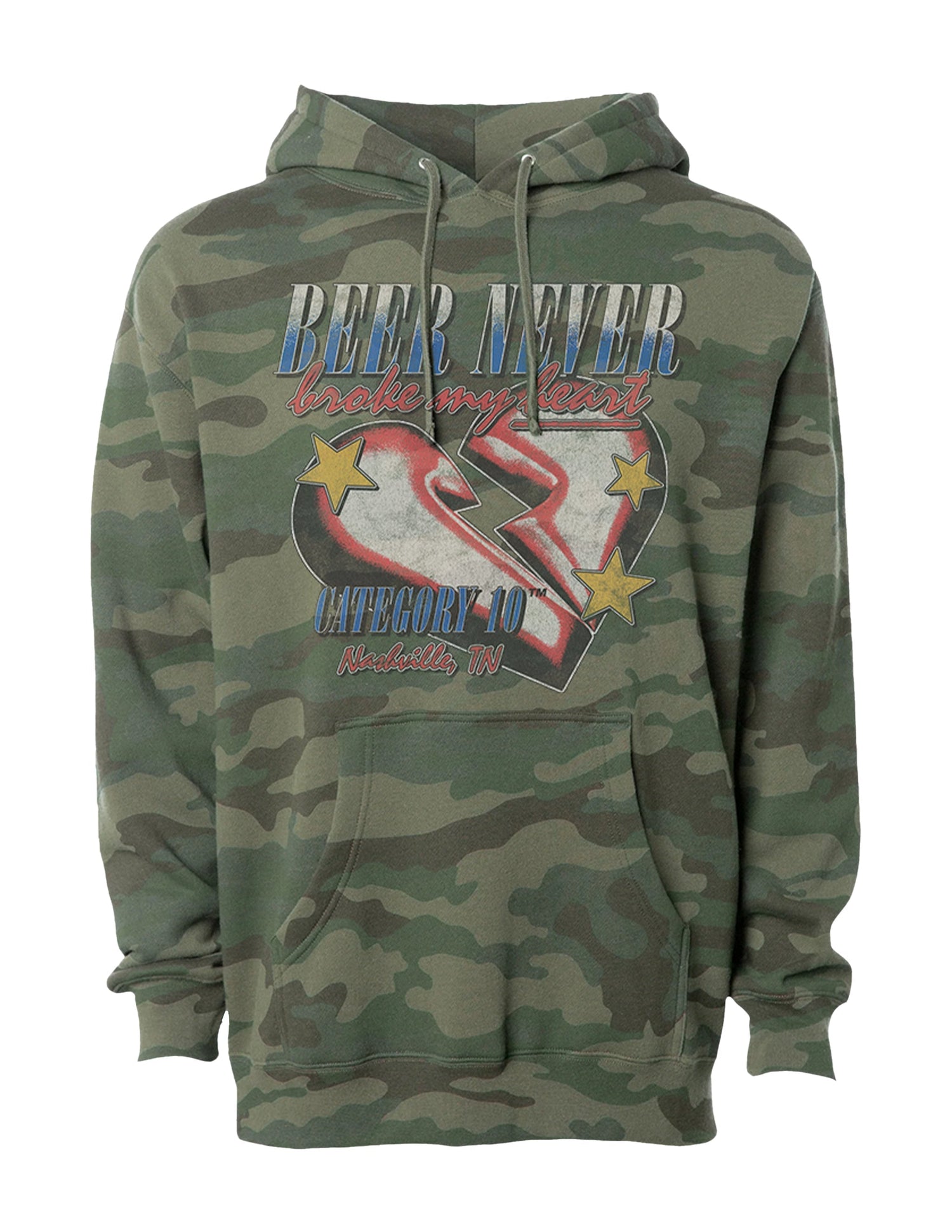 Category 10 Heartbreaker Camo Hoodie - FLEECE