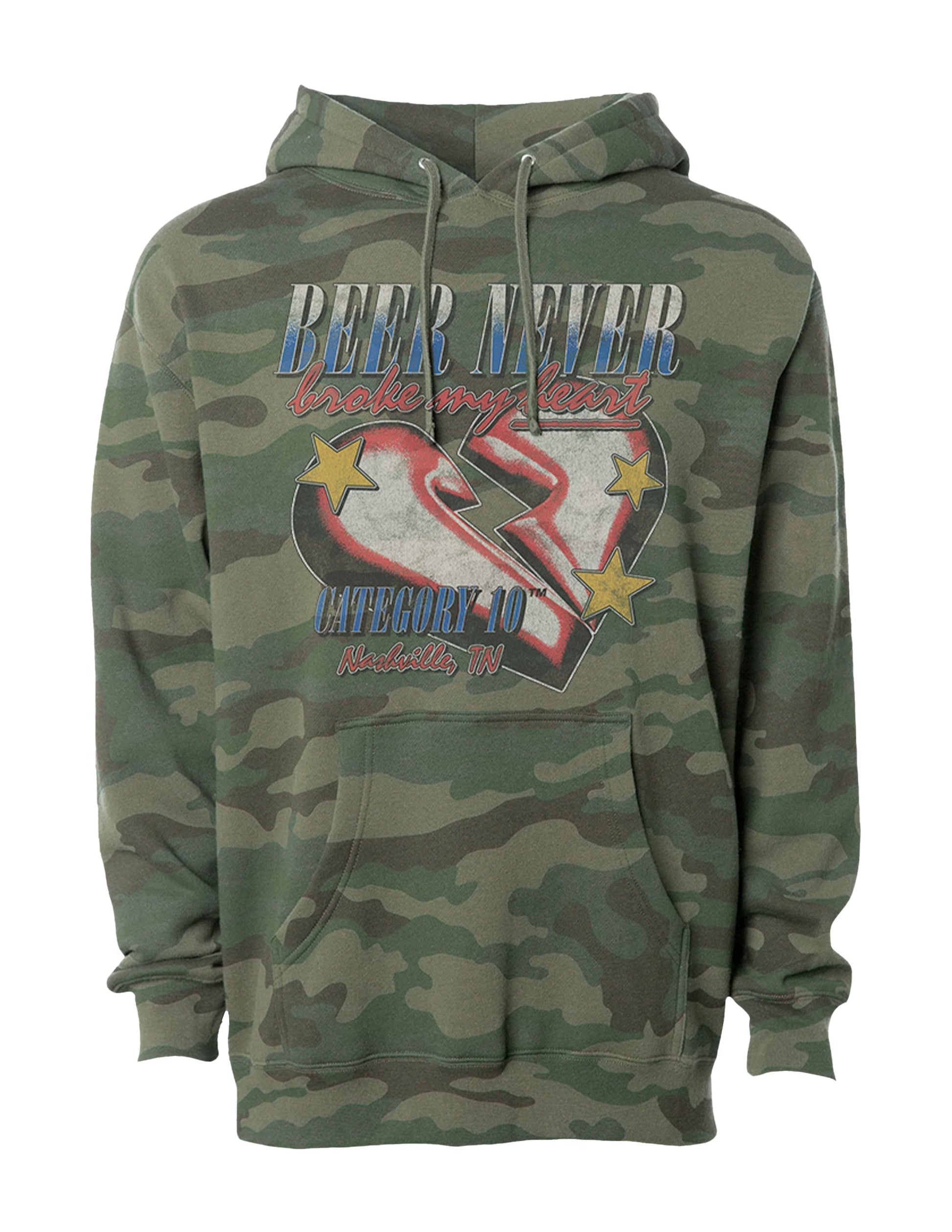 Category 10 Heartbreaker Camo Hoodie - FLEECE