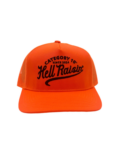 Category 10 Hell Raisin’ Safety Orange Hat - HATS