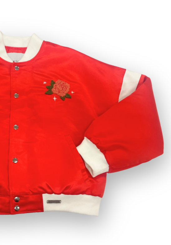 Category 10 Honky Tonk Angel Red Satin Jacket - OUTERWEAR